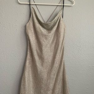 Gold Mini Dress